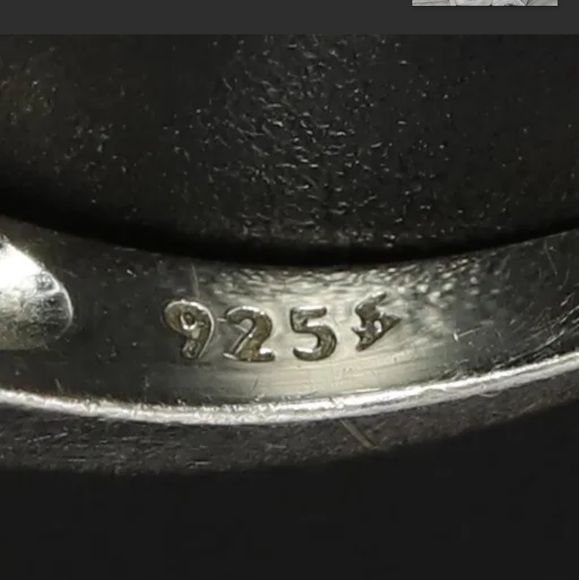 Quad Diamond Accent Square Frame Promise Ring/Sterling Silver (925) & Diamonds - Picture 4 of 8